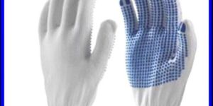 Polyester PVC Dotted Gloves