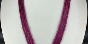 FACETATED RUBY BEADS