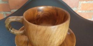 Wooden Tea Cup Plate