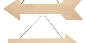 Wooden Arrows, 12.375x4.75 in.