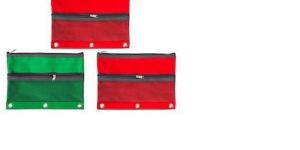 Zippered Binder Pouches with Mesh Pockets, 9.25x6.75 in.