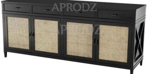 Cane Accent Cabinet