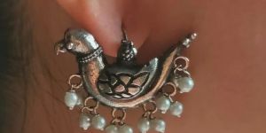 Intricately Crafted Peacock Earrings