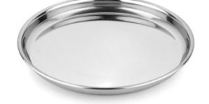 Stainless Steel Silver Dinner Plates