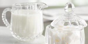 Glass Sugar Bowl Set