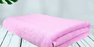 Rekhas Premium Cotton Pink Bath Towel