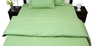 Rekhas Premium Satin Green Bedsheets