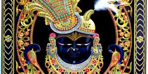 Shrinathji Tanjore 3D Painting