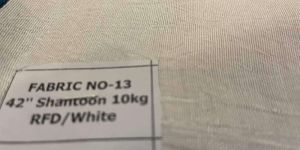 White 10Kg Shantoon Fabric