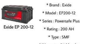 Exide Powersafe Plus EXIDE EP 200-12