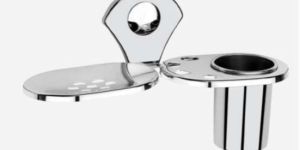 IB-102 Stainless Steel Soap Dish with Tumbler Holder