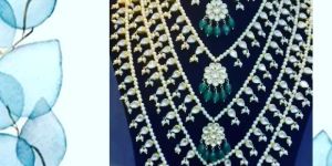 Uncut Diamond Polki Necklace Set