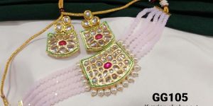 Kundan Choker Necklace Set