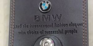 Leather Magnetic Button Wallet