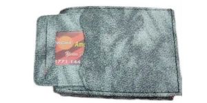 Mens Grey Leather Wallet