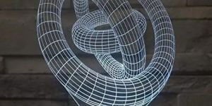 3d Rings Acrylic Lamp