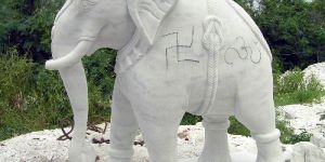 Marble Elephant Statue