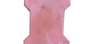 Red I Shaped Interlocking Paver Block