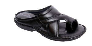 OM N 7009 Mens Leather Slippers