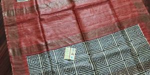 Tassar Ghicha Boder Saree