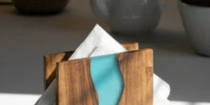 Wooden Epoxy Resin Napkin Holder