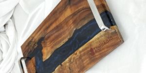 Wooden Epoxy Resin Serving Tray
