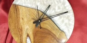 Wooden Epoxy Resin Wall Clock