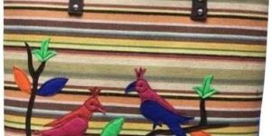 Colored Jute Ladies Handbags