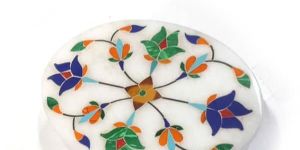 Alabaster Marble Inlay Gift Box