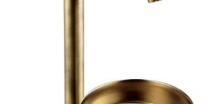 Special Collection Brass Antique Finish High Neck Pillar Cock