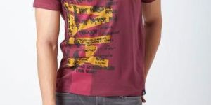Mens Printed V Neck T-Shirts