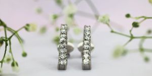 Long Diamond Earrings
