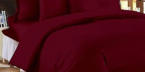 Rekhas Premium Satin Maroon Bedsheets