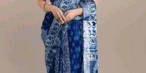 linen cotton digital printed saree pc-15