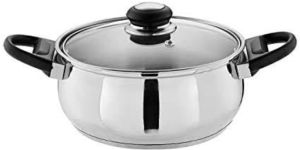 Stainless Steel Belly Induction Bottom Casserole with Lid