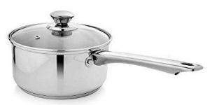 Stainless Steel Straight Induction Bottom Saucepan with Lid