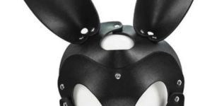 Leather Rabbit Eye Mask