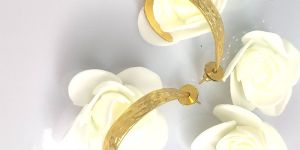 Handmade Brass Hoop Earring