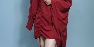 One Piece Maroon Dress
