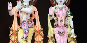 Makrana White Marble Radha Krishan Murti
