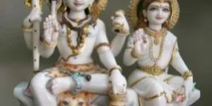 Marble White Shiv Parivar Statue
