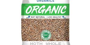 Printed Moth Beans Packaging Pouch