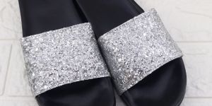 Ladies Glitter Slippers