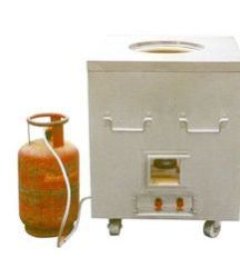 Stainless Steel Square with Gas Tandoor