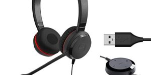 Jabra Evolve 30 II Stero on Ear Wired Headphone with Mic
