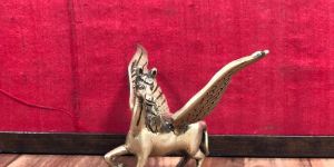 Brass Flying Angel Horse