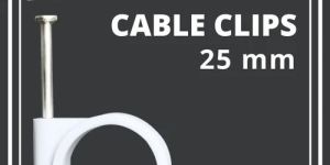 25 Mm Single Nail Cable Clips