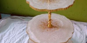 Luxury Epoxy Resin Cake Platter