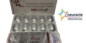 Aceclofenac Paracetamol Serratiopeptidase Tablets