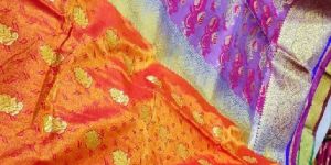 Karishma Satin Minakari Pallu Saree